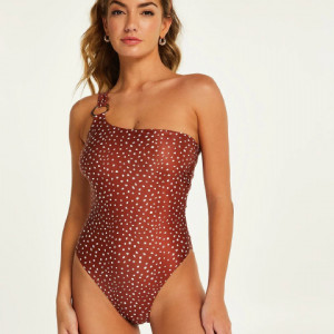 One-Shoulder High-Rise Swimsuit